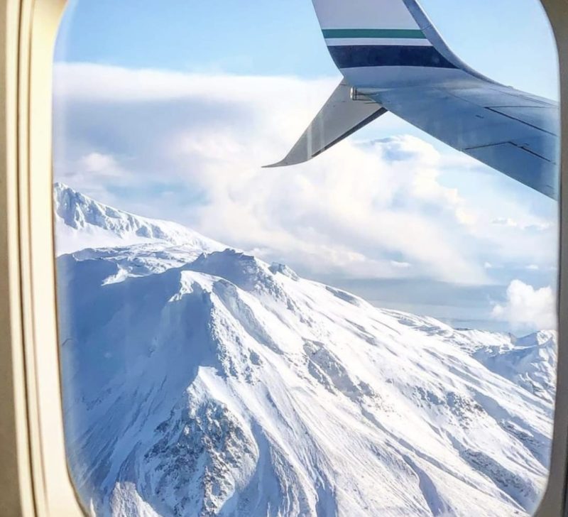 Snowy plane 