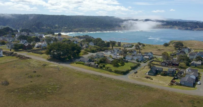 Mendocino from above. Photo Credit: Luke Guilford