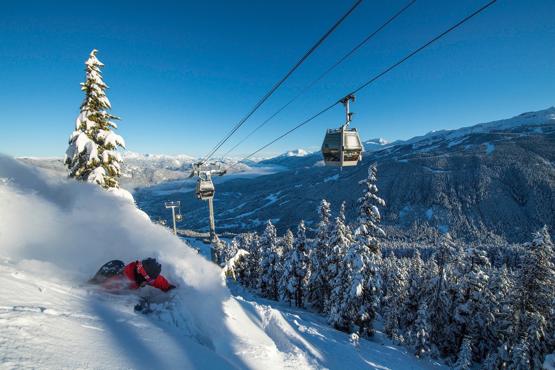 Skier at Whistler Blackcomb