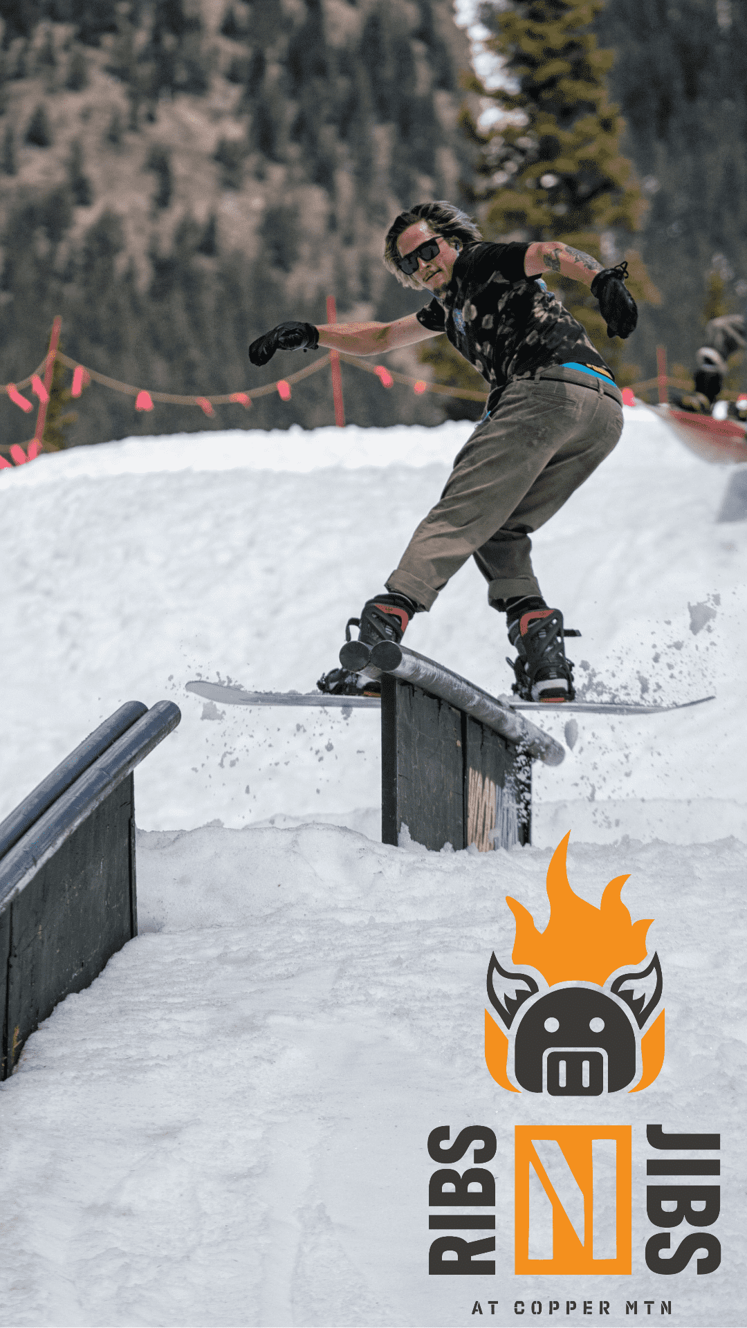 Copper Mountain, colorado, rail jam