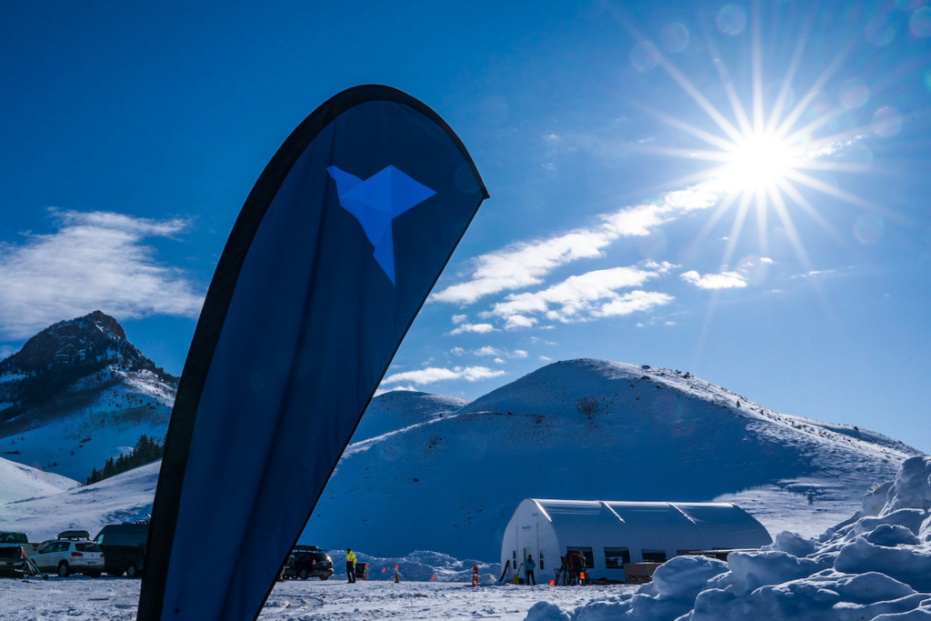 Bluebird backcountry buildings