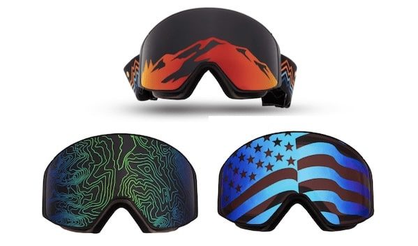 ALL SZN holographic ski goggles 