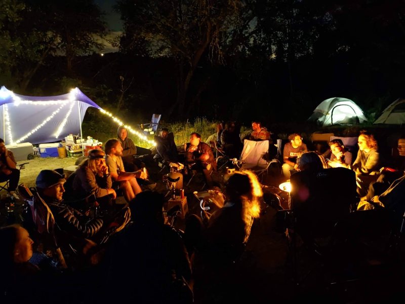 Ending a day on the river sharing stories, jokes, and memories. Photo Credit: Tributary Whitewater