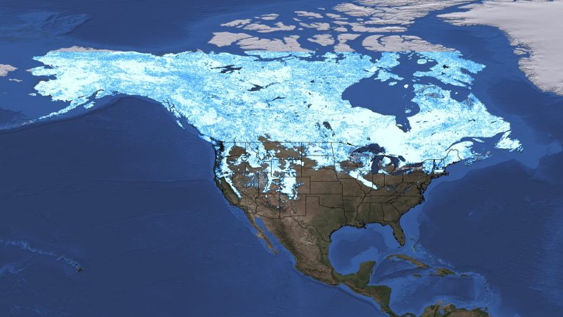 March 2012 Snow Cover Map. Photo Credit: NASA