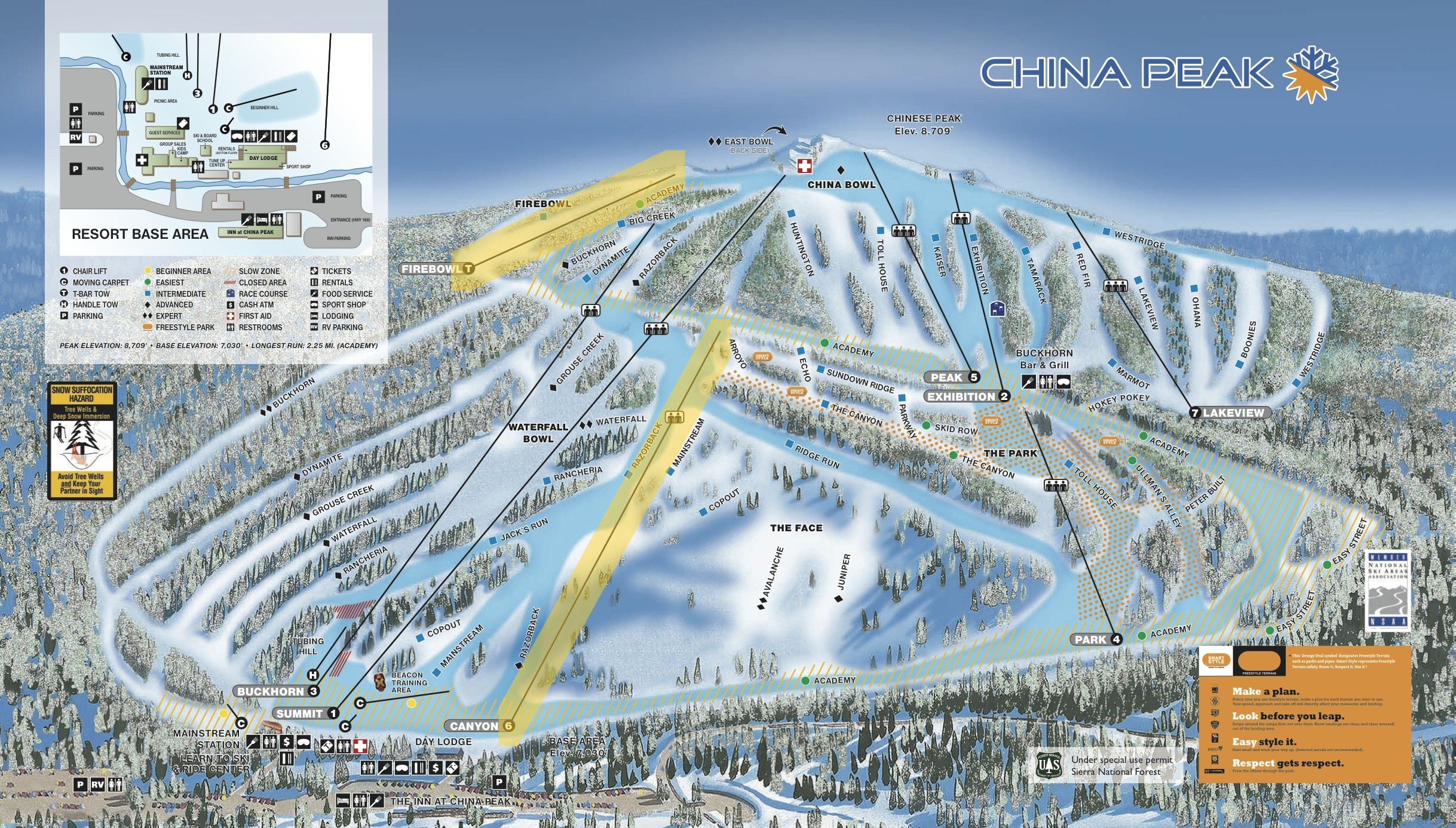 map of china peak