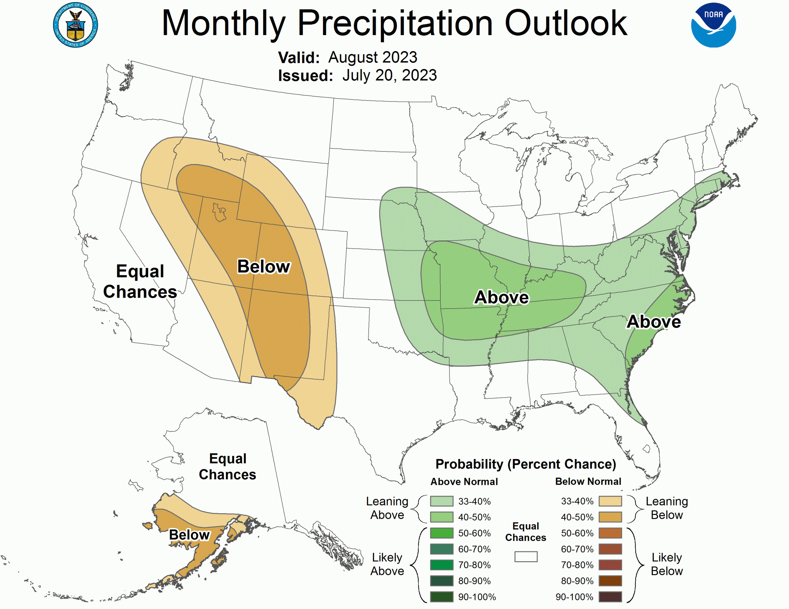 August 2023 outlook precipitation
