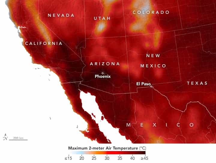 relentless heat southwestern us