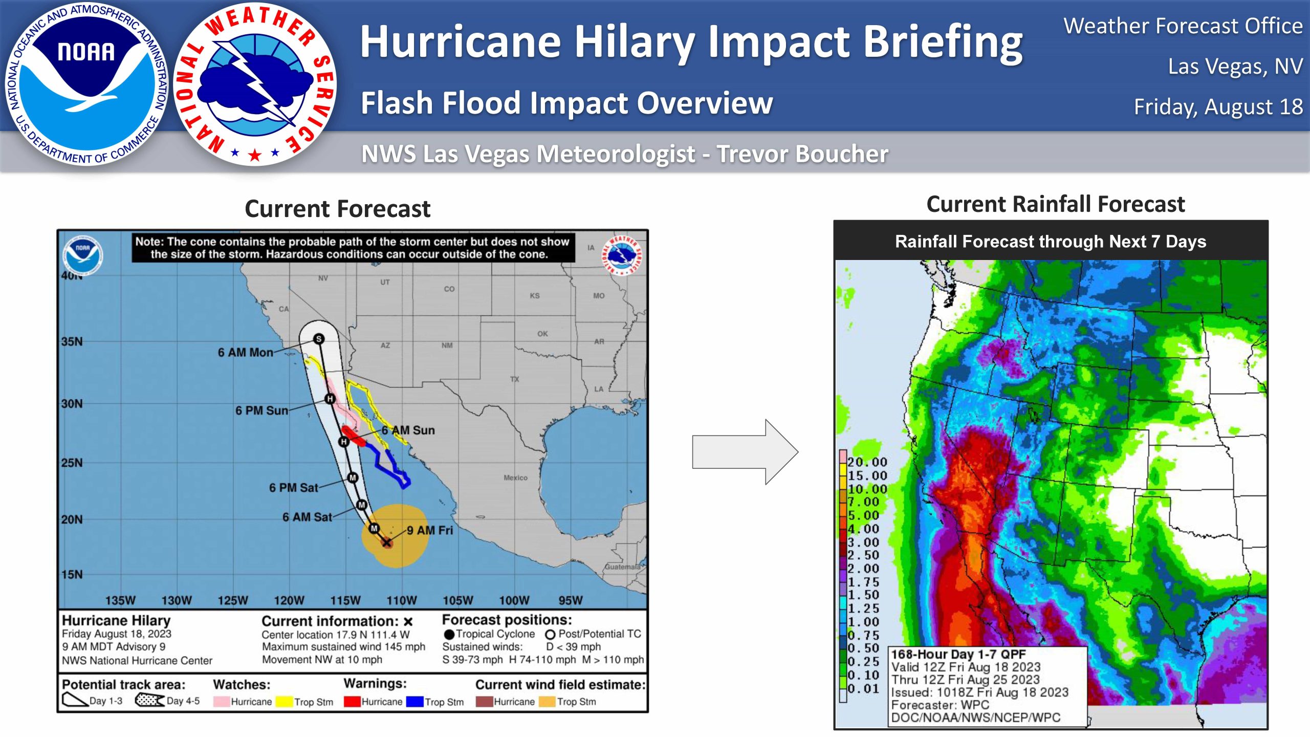 Hurricane Hilary, california