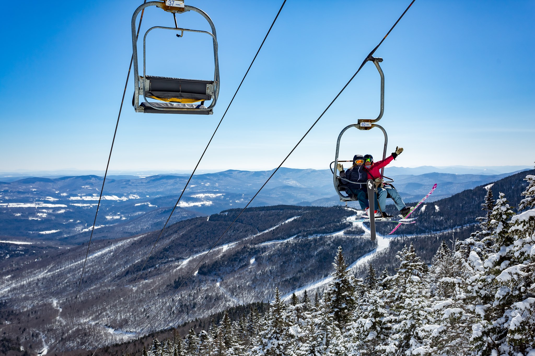 image at the peak of sugarbush, reverse traverse