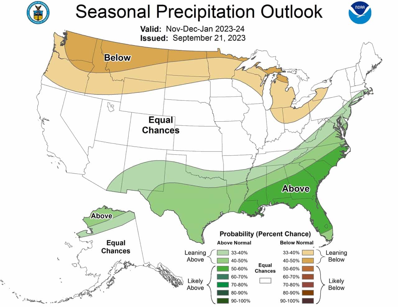 Winter Predictions from the National Weather Service