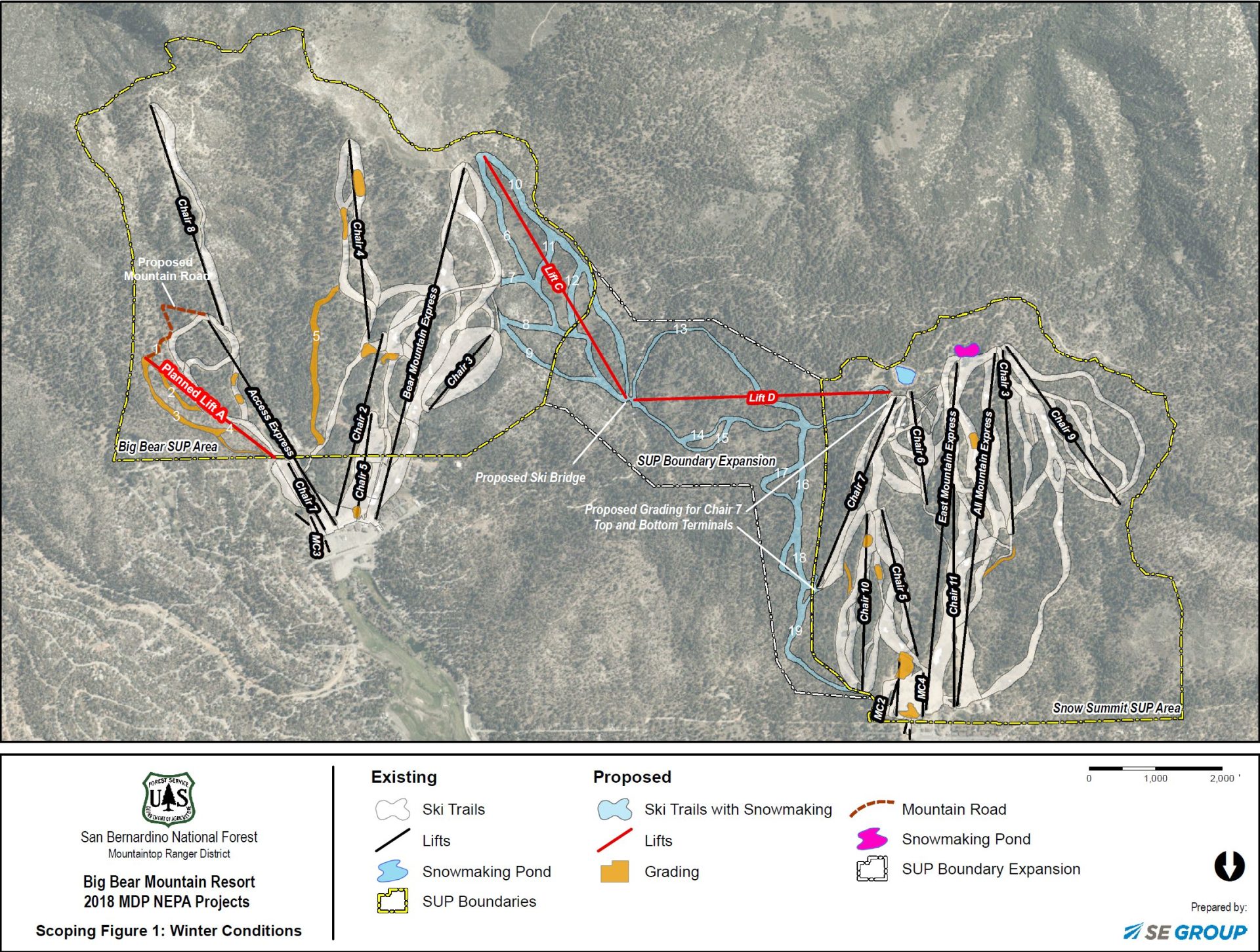 Bear Mountain And Snow Summit CA Look To Combine And Form 1 Ski Area   Big Bear Expansion 