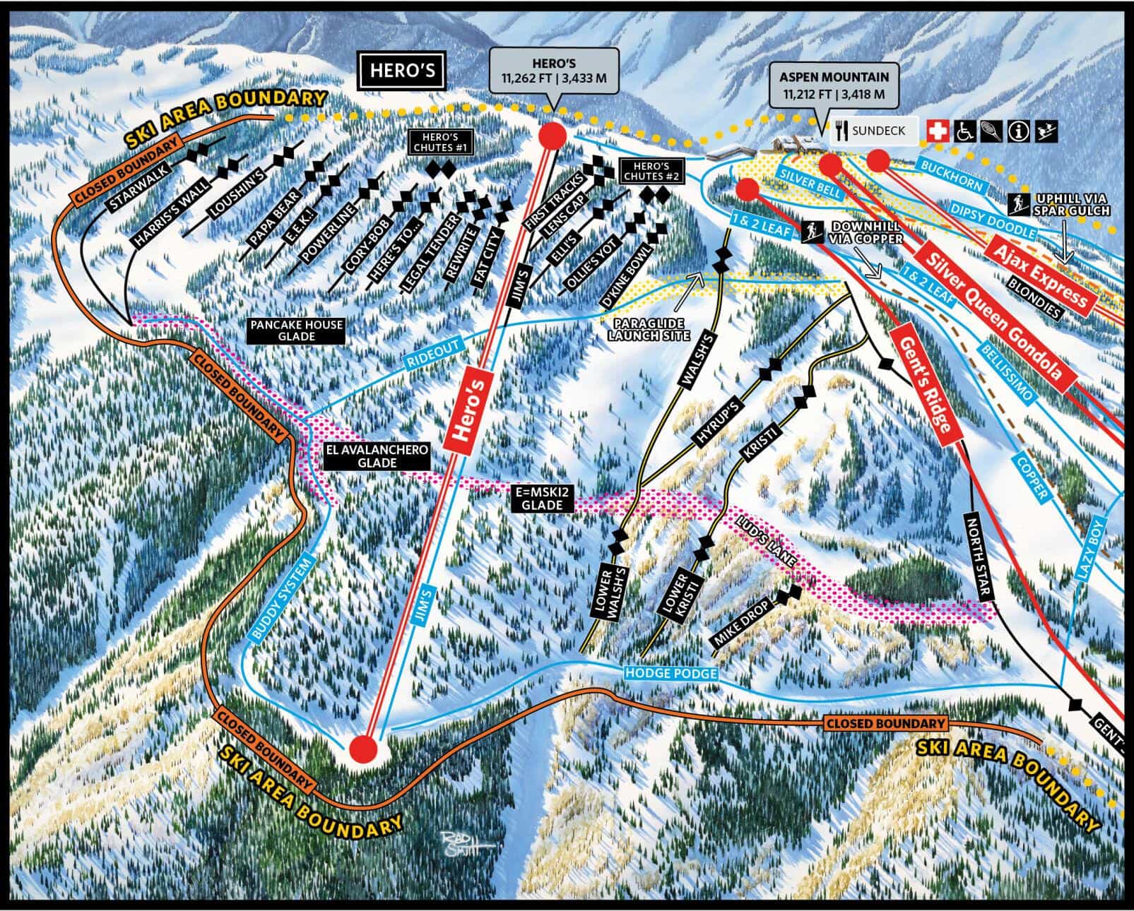 Heros Trail Map 