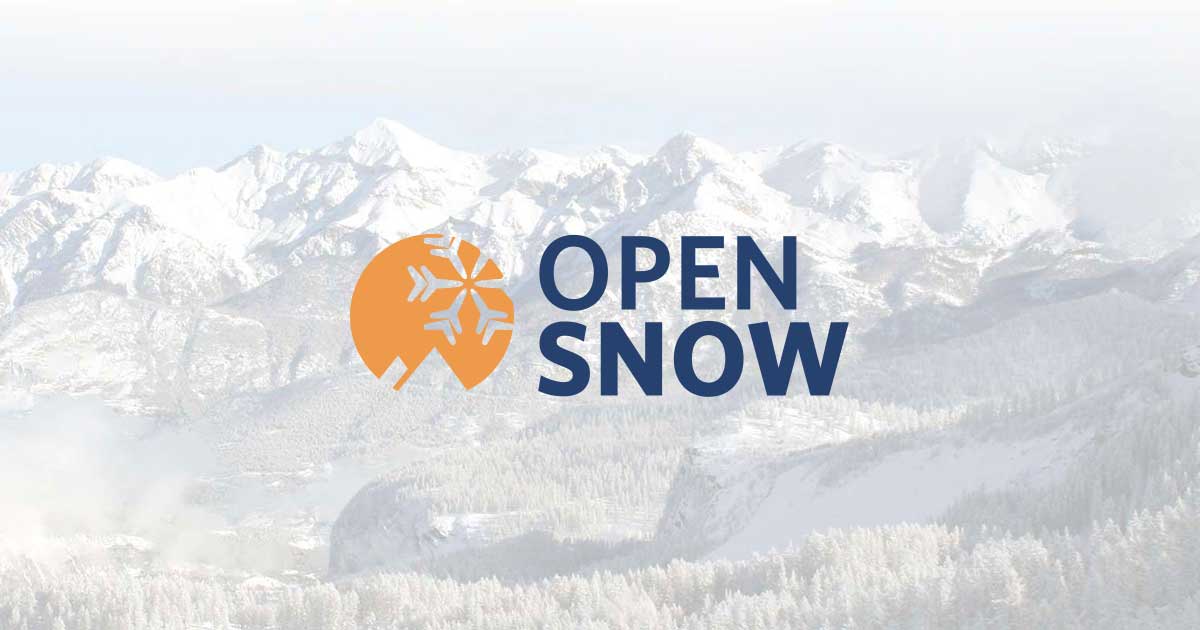 Open snow weather forecasting apps for skiing 