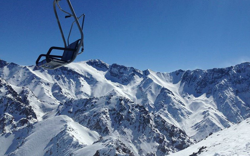 chairlift and mountains