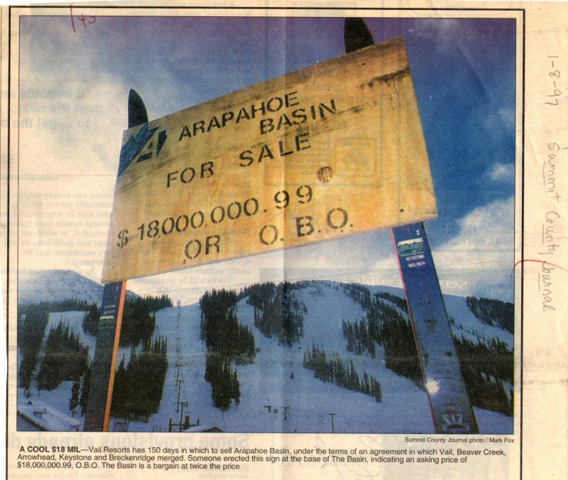 A-Basin for sale