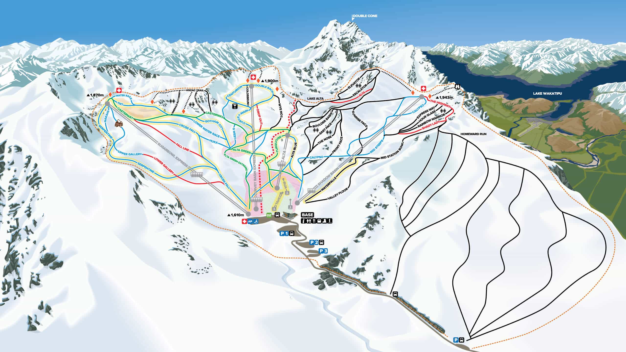 the remarkables trail map