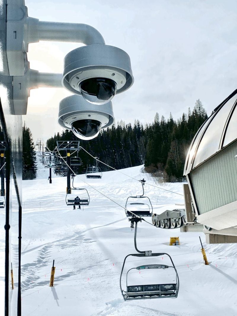 PyxisAI camera system at the Gemini Express lift at Winter Park Resort. Phot Credit: RopesAway.net