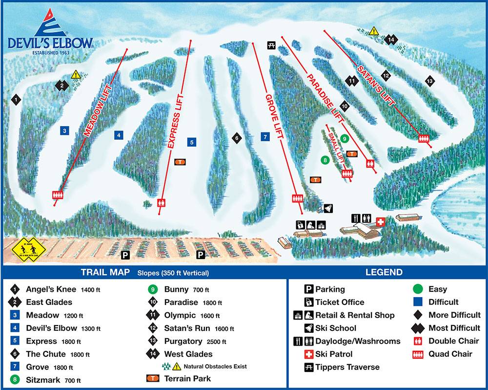 Devils Elbow Trail Map