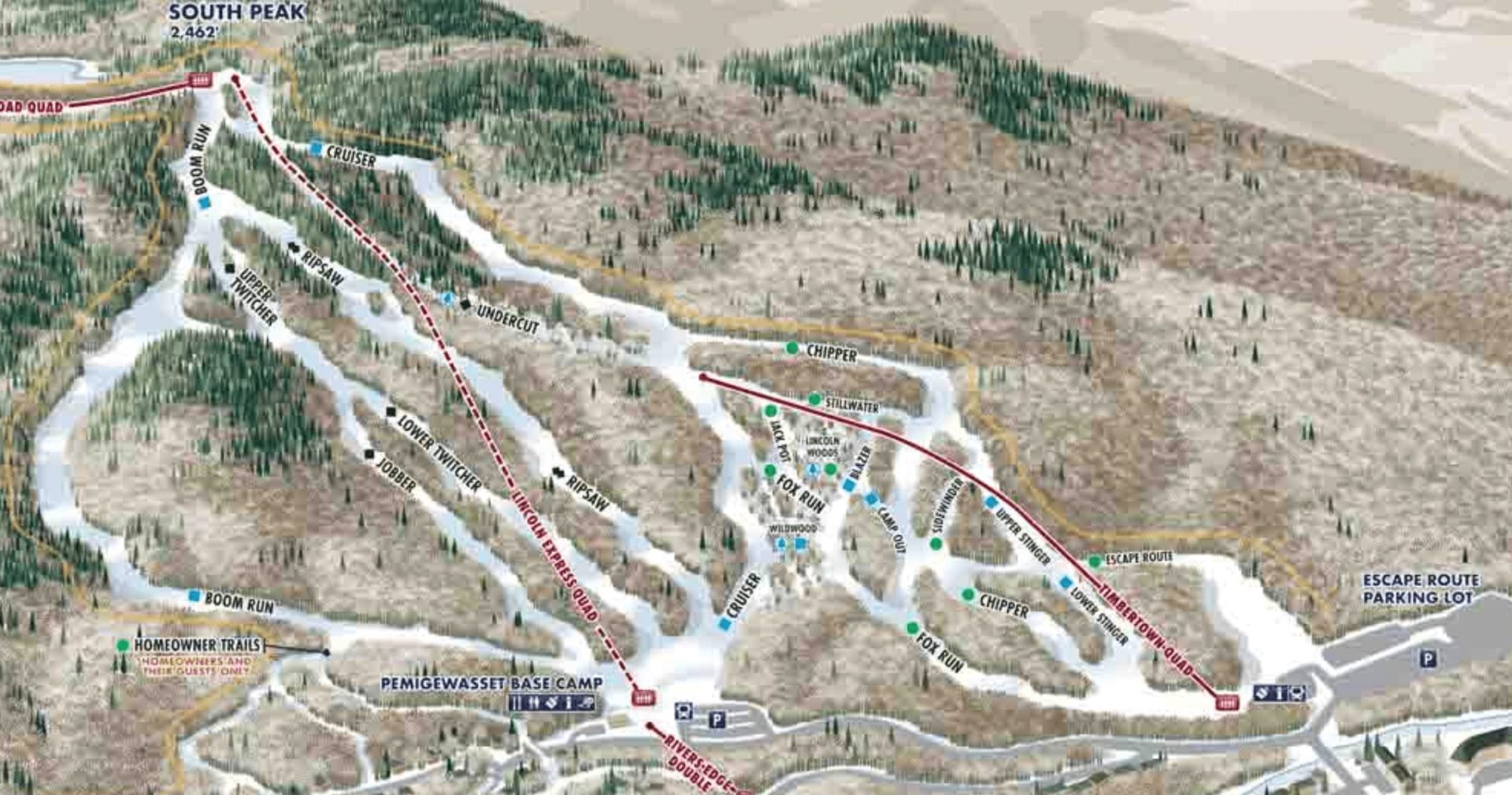 new trails at loon mountain