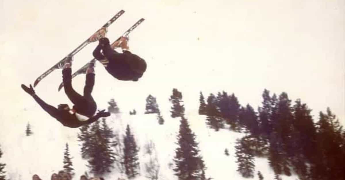 tandem flip on skis