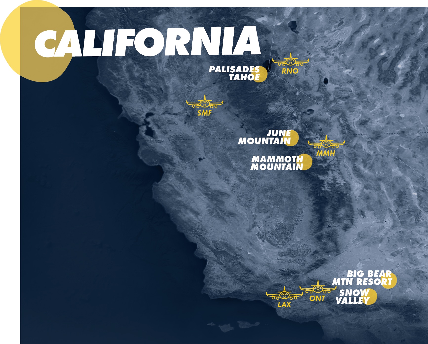 Ikon Pass destinations in California