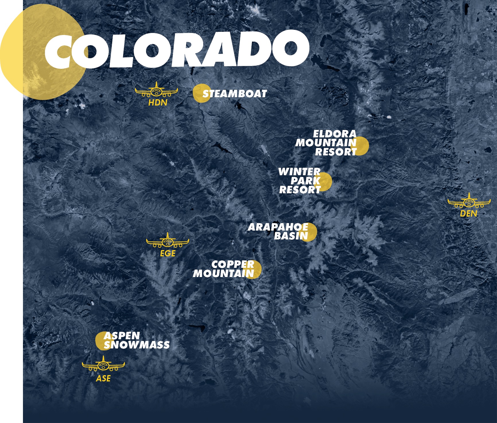 Ikon Pass destinations in Colorado.