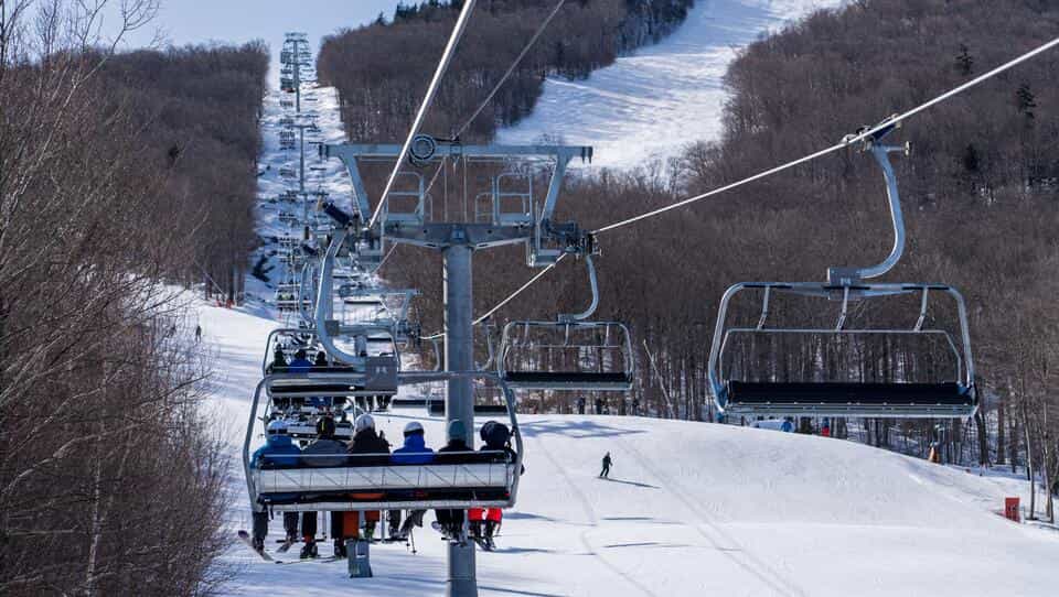 chairlift at vermont ski area