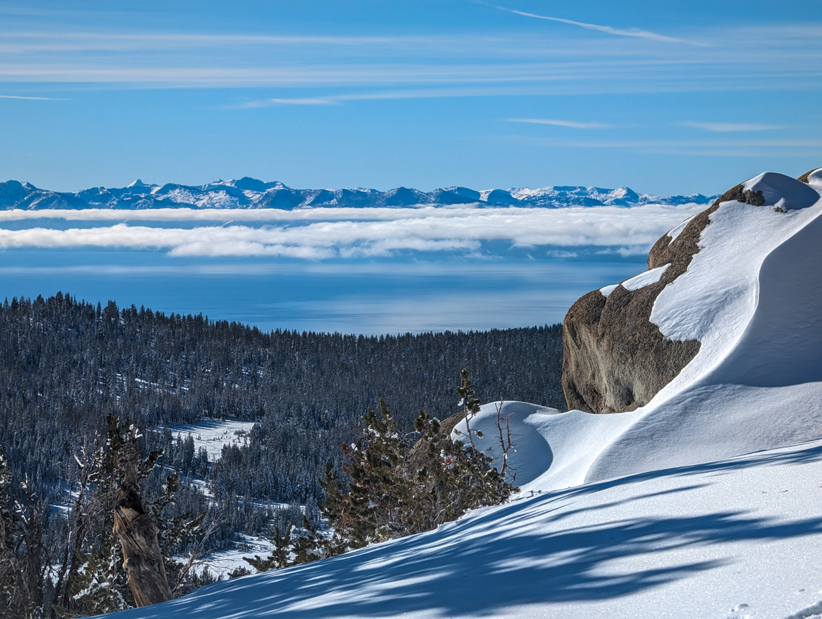 Lake Tahoe, NV Report: Skiing Powder Thru Rotten-Rock Towers Above The  Largest Alpine Lake in North America - SnowBrains