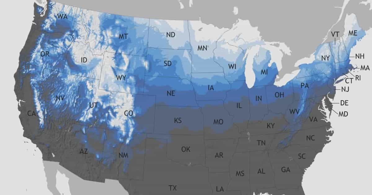 chances of a White Christmas