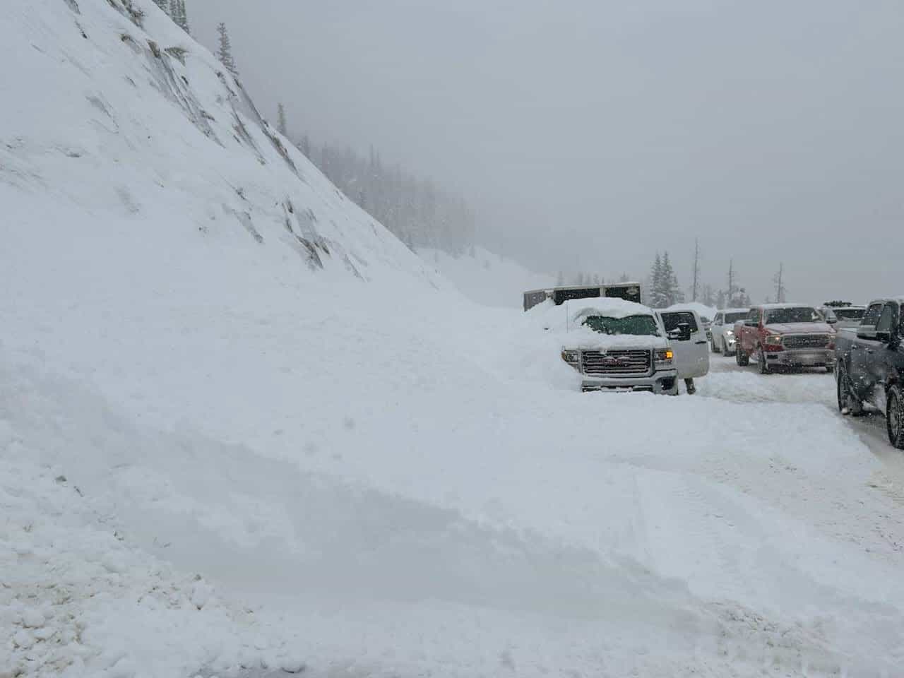 Berthoud Pass avalanche buried 10 cars