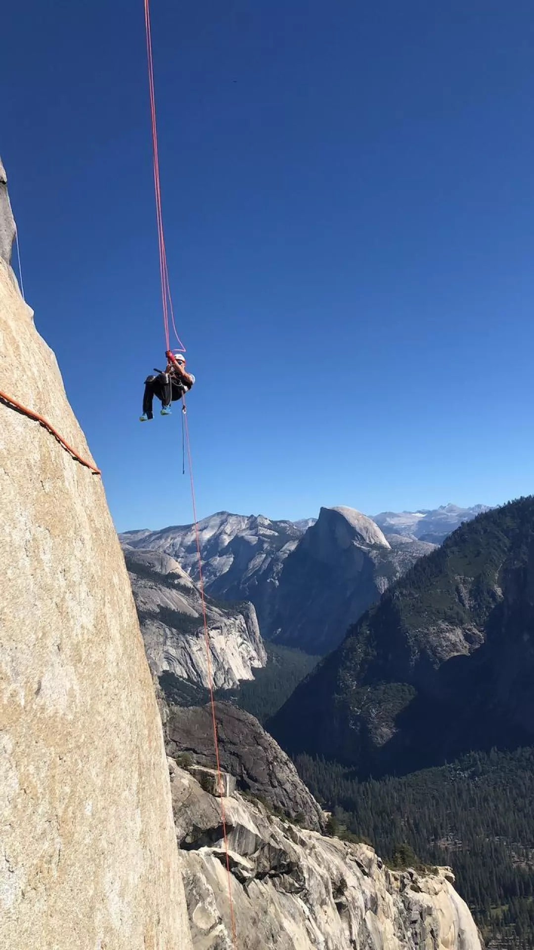 Paraplegic climber on El Capitan