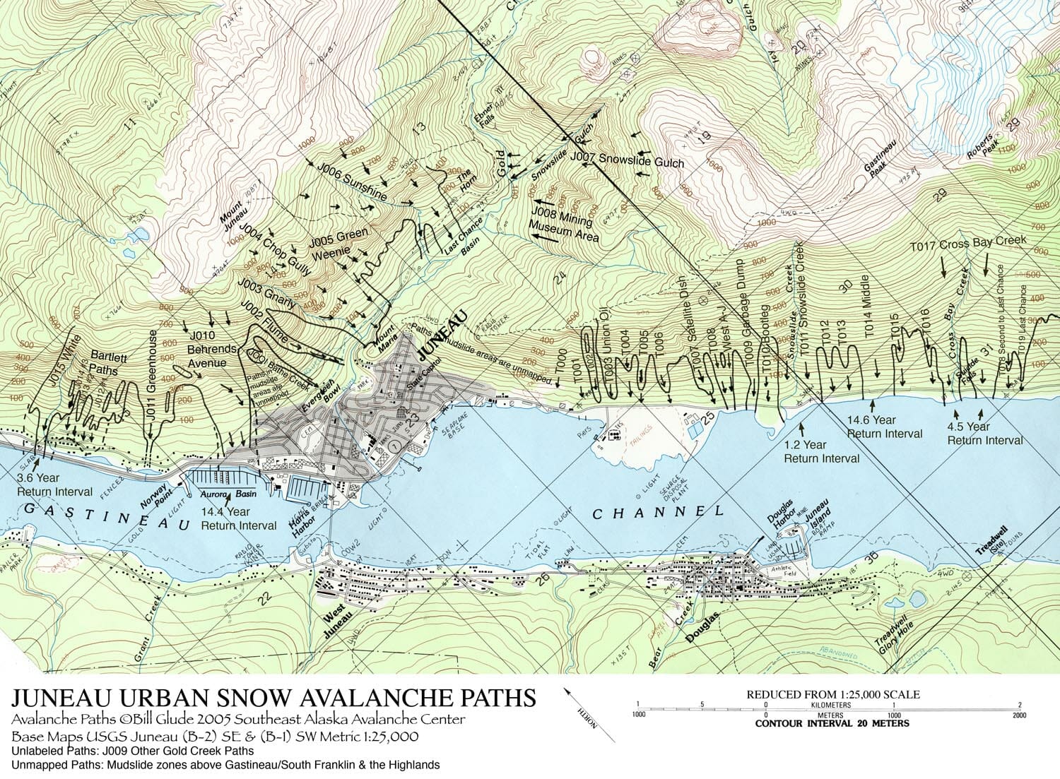 Avalanche Path Map