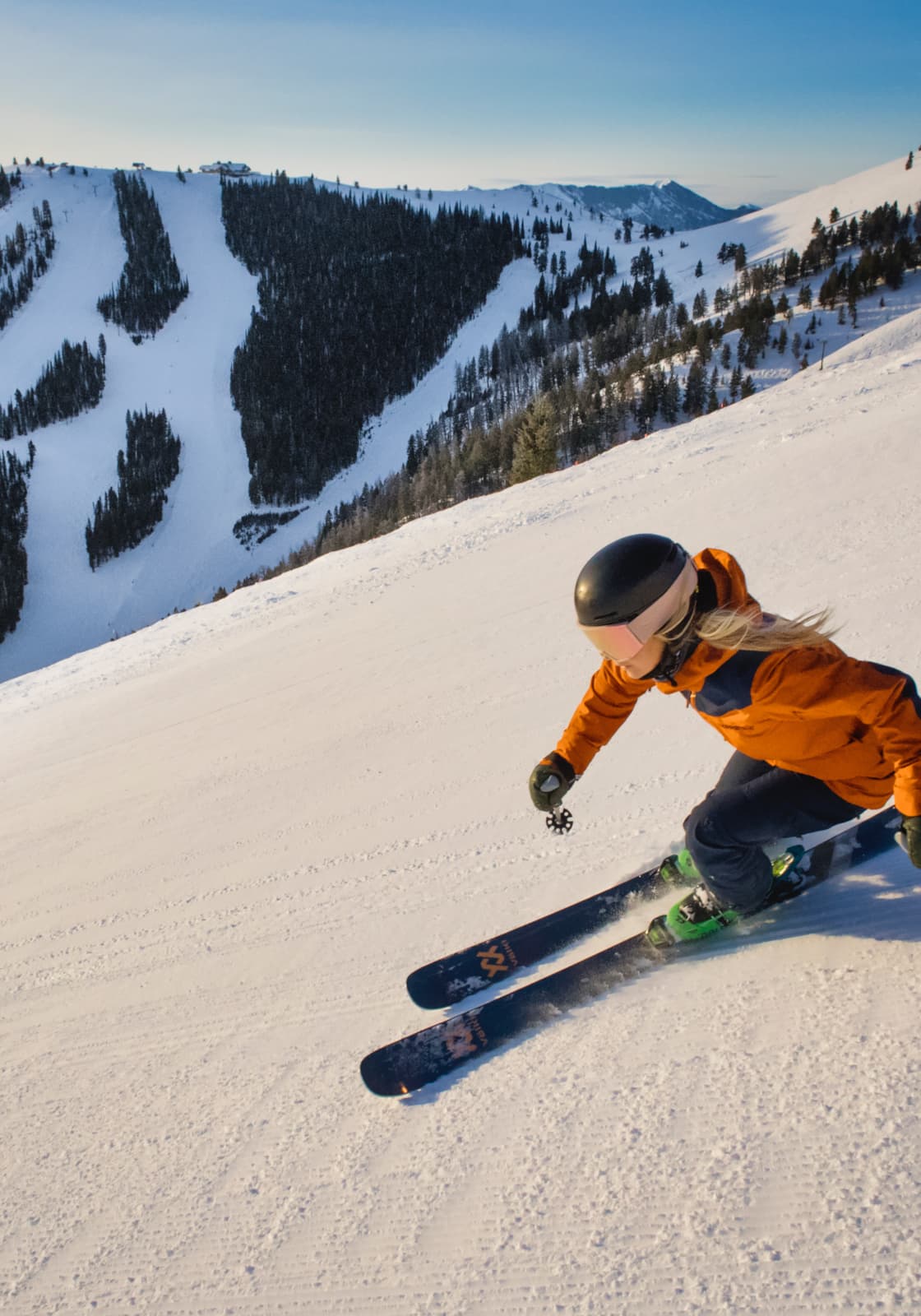 Sun Valley Skier, less crowds at US Ski Resort