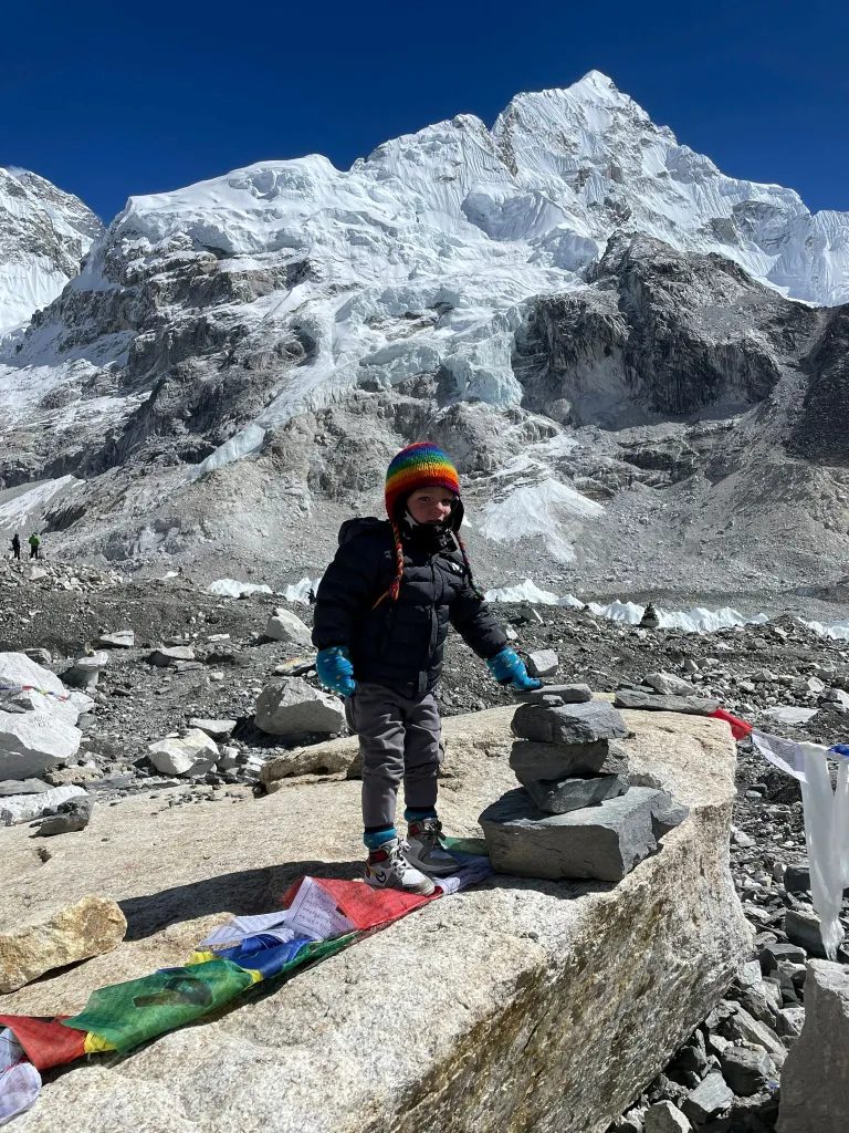 Carter Dallas, 2, is believed to have become the youngest person ever to reach Mount Everest's base camp.