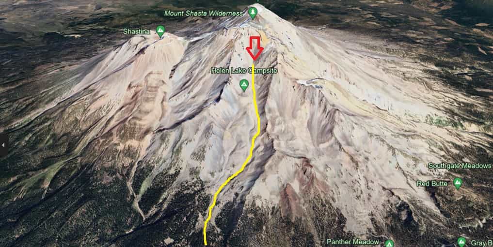 Mt Shasta avalanche