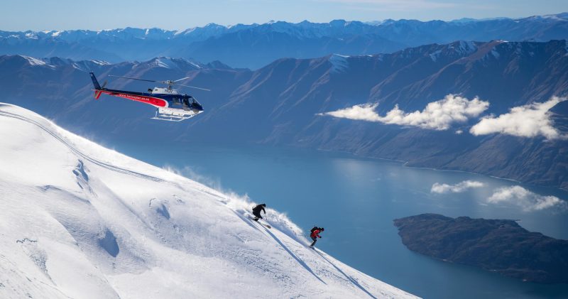 Some skiers have been reducing their heli ski trips or stopping entirely to fight climate change. Photo Credit: New Zealand
