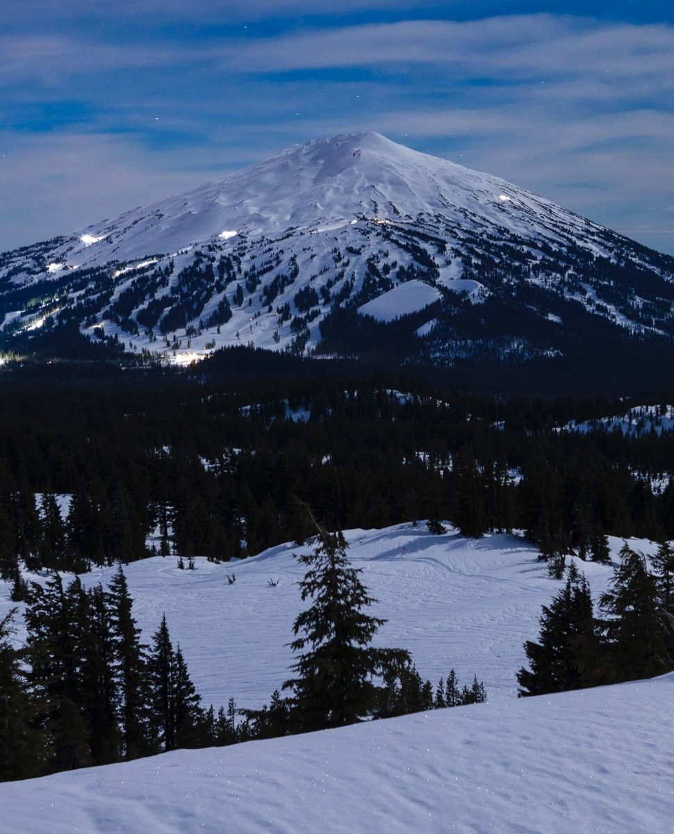 Spectacular view of Mt. Bachelor in Bend, OR.