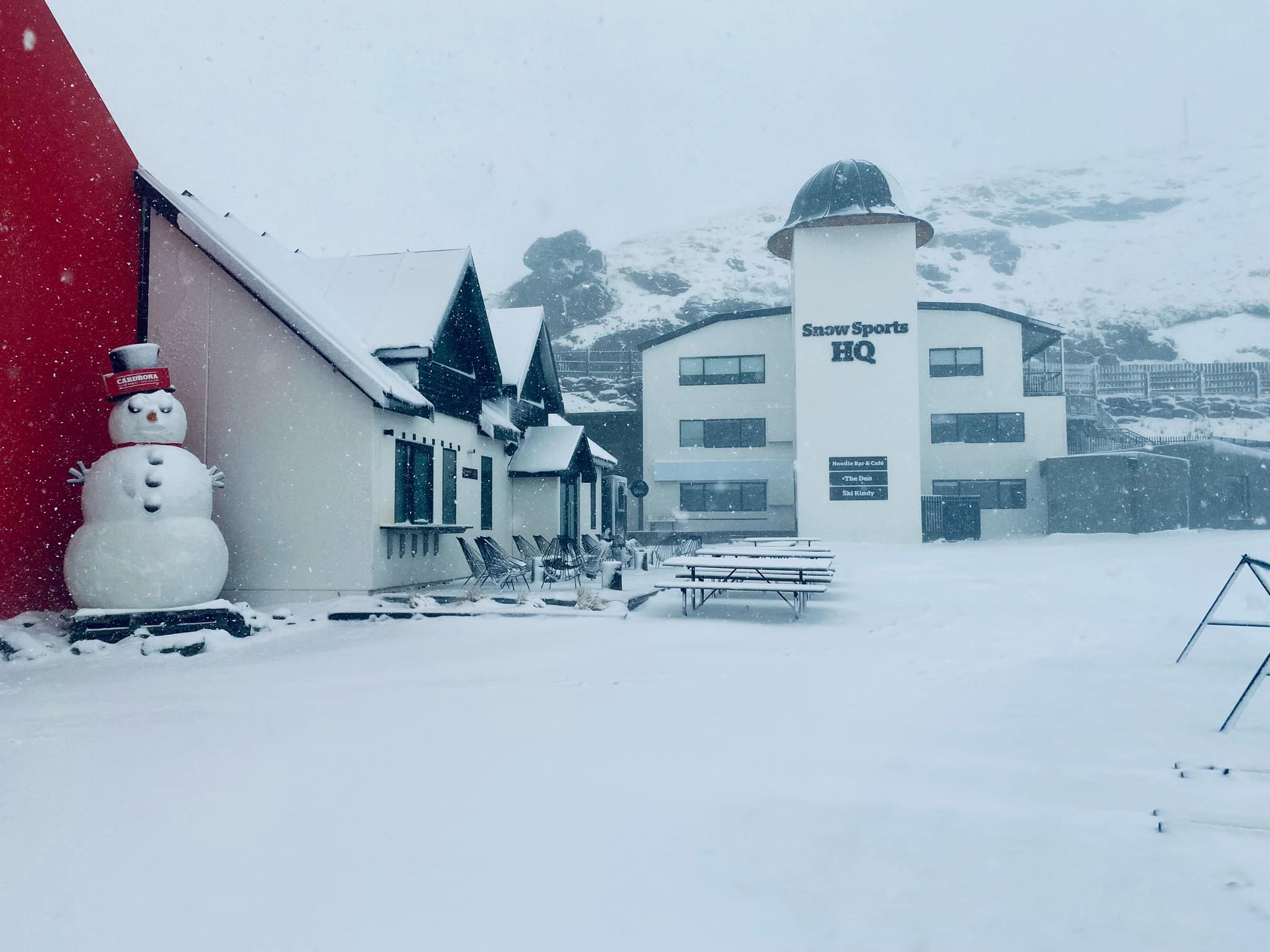 Early snowfall is dropping in New Zealand. Photo Credit: Cordrona Ski Area