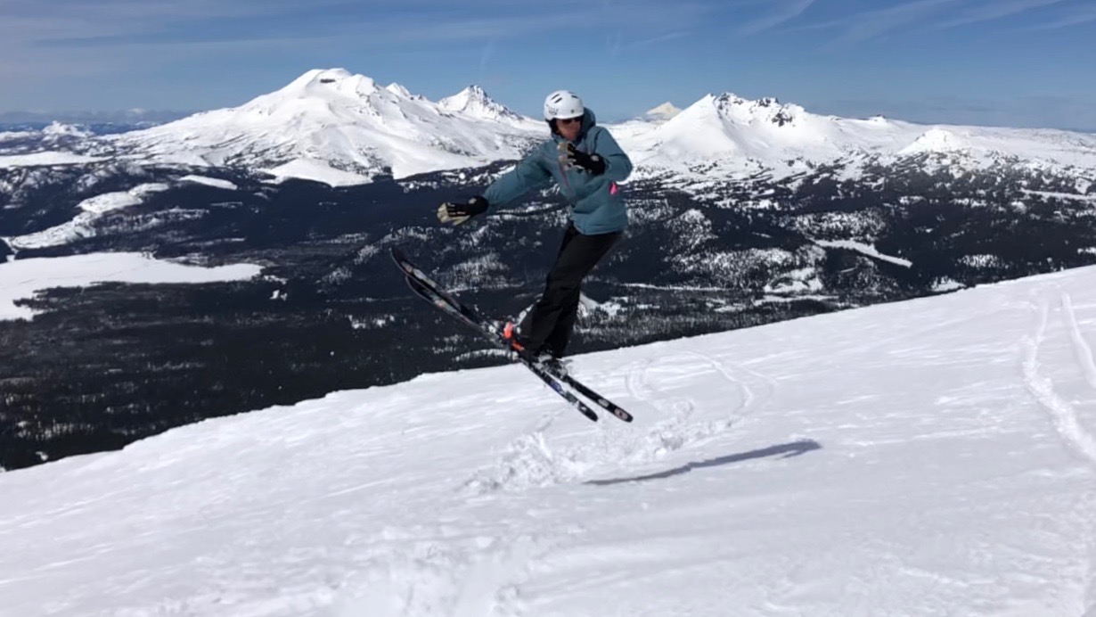 Skiing without poles