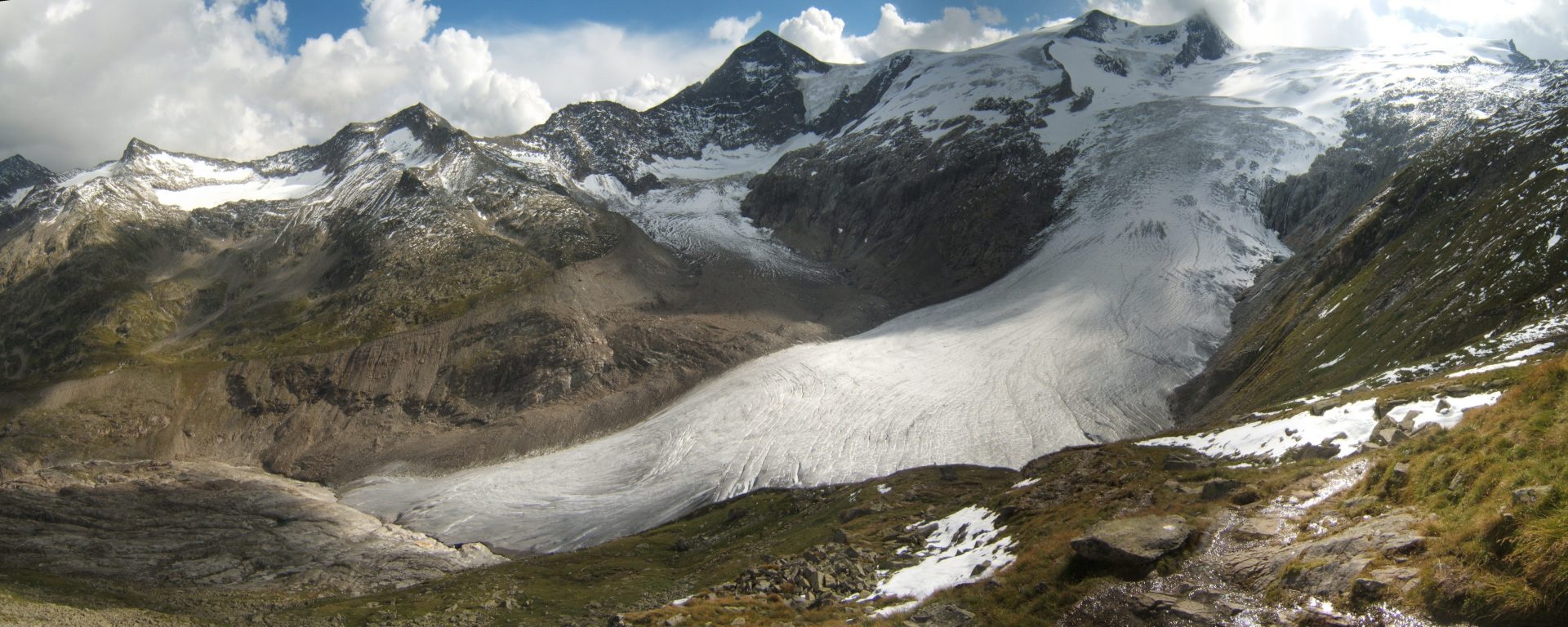 The Schlatenkees Glacier has severly retreated over the years. Photo Credit: Wikipedia Glaciers
