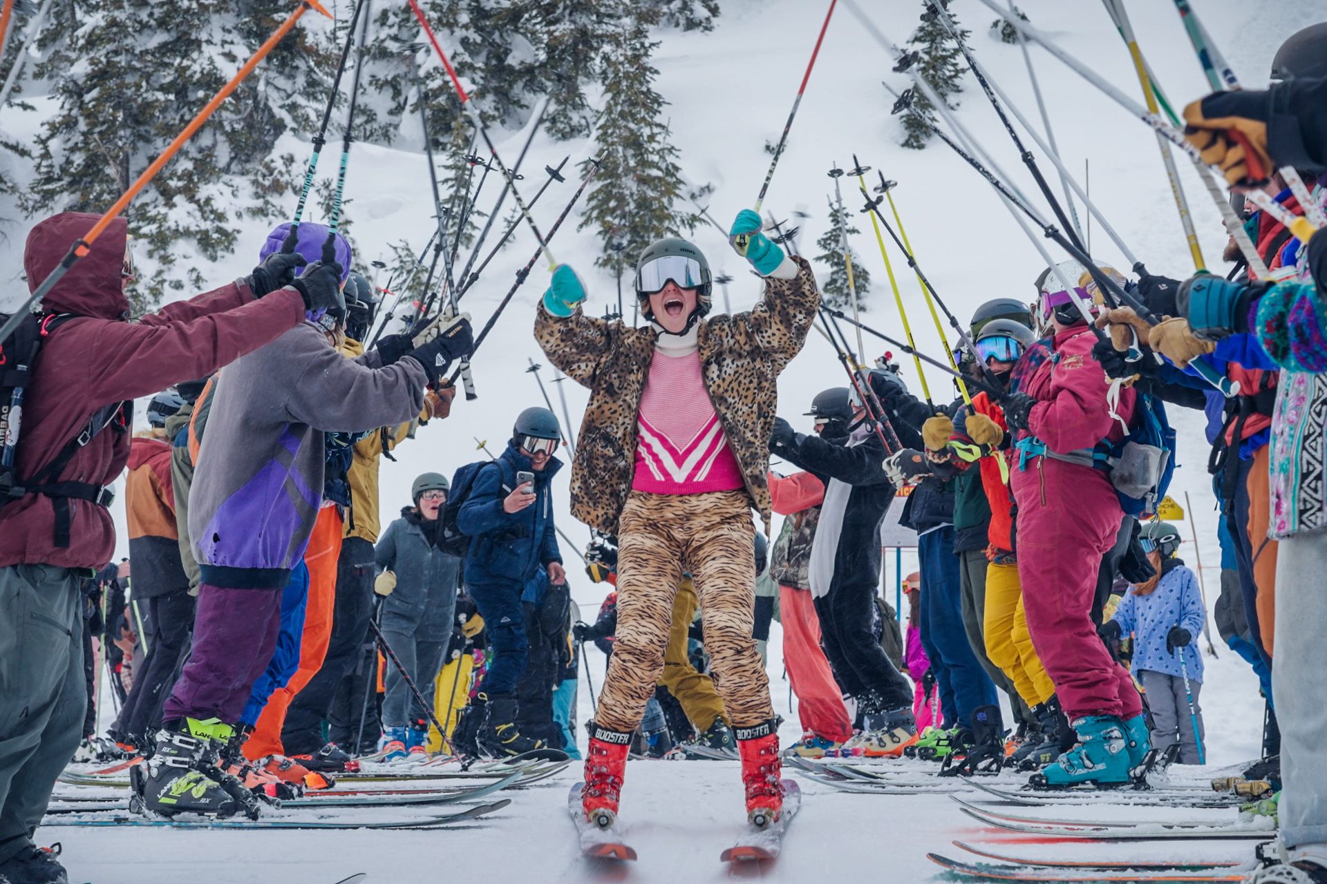 Celebrating ski season closing day 2023 Revelstoke, BC