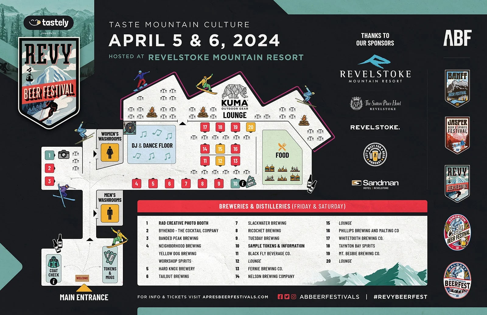 Revy Beer Festival 2024 event map