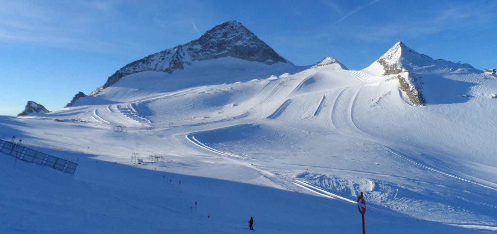Hintertux Glacier, one of Austria's glacier ski areas. 
