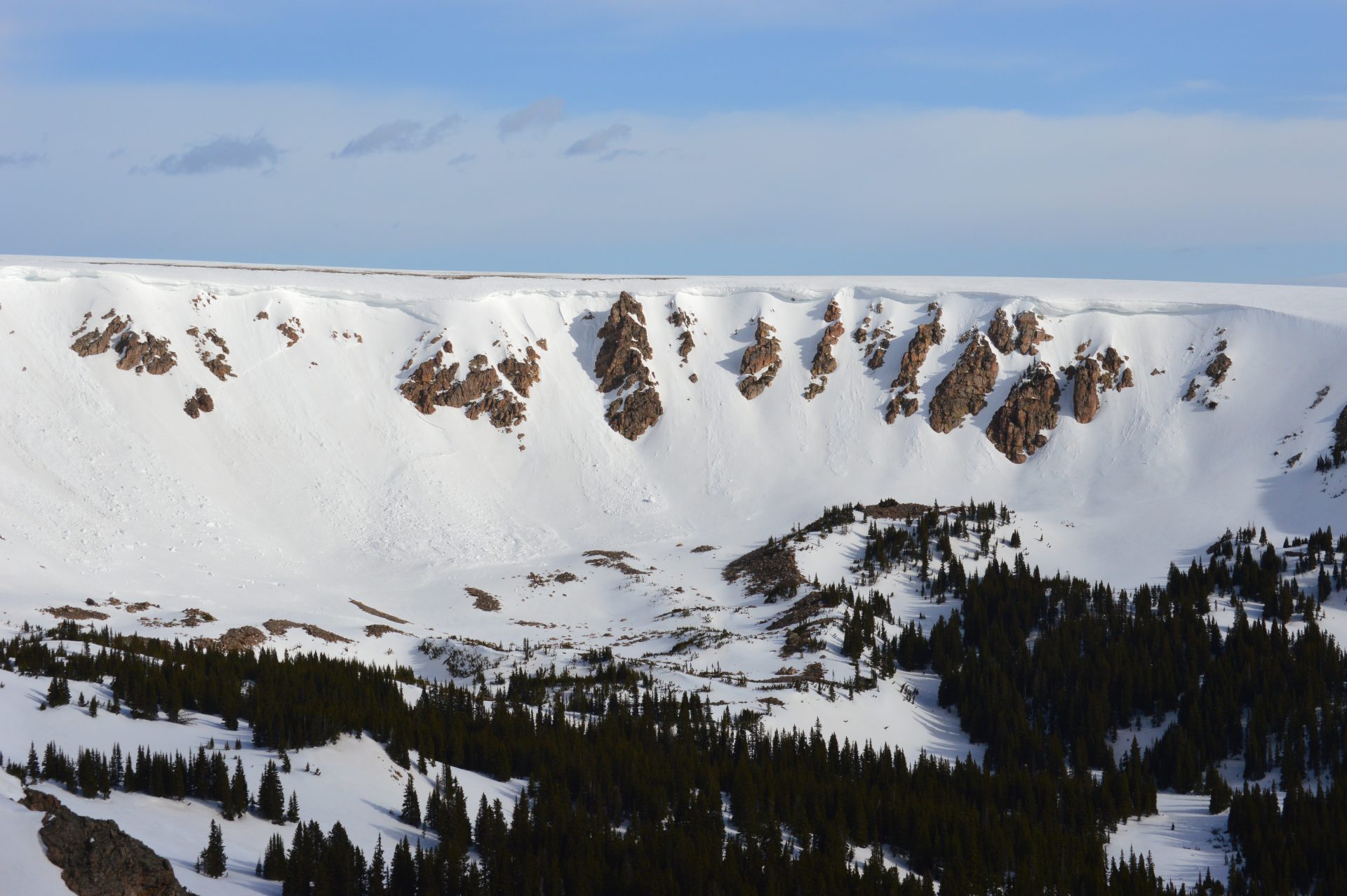 A view of the 10 Little Indians from the Mt. Russell approach. Photo Credit: SnowBrains