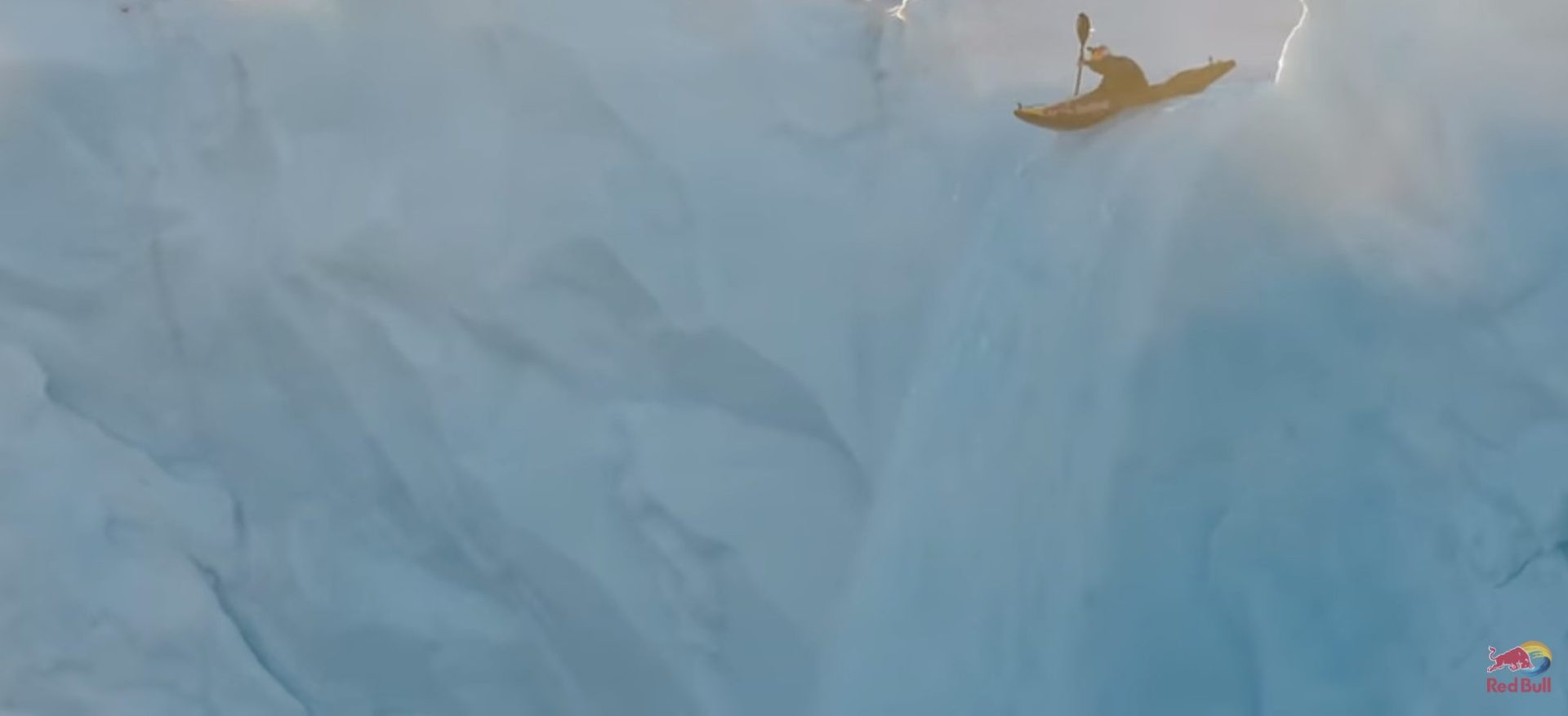 Arctic waterfall kayak