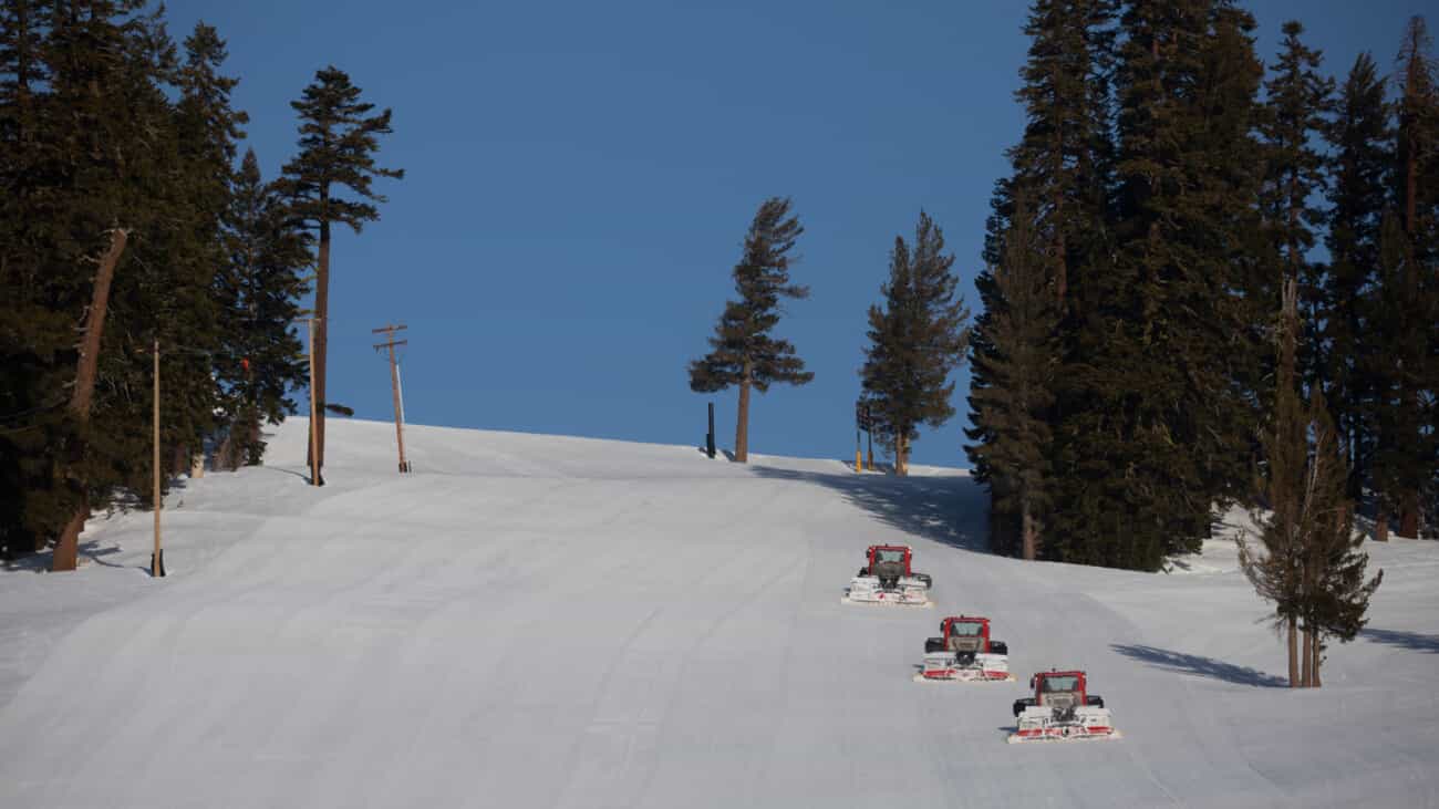 Spring grooming at Palisades Tahoe