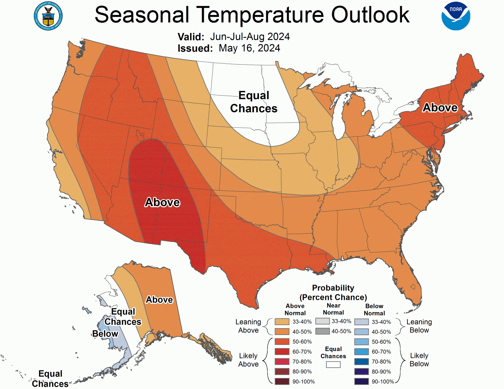 summer 2024 temperature outlook