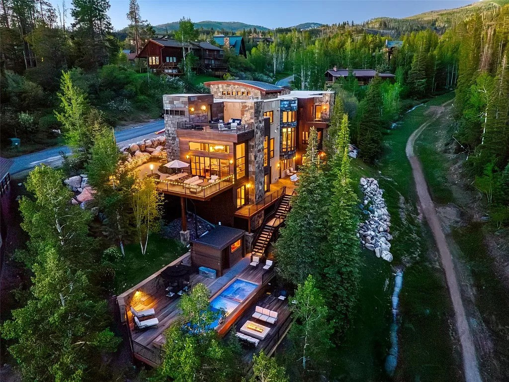 The $24 million luxury mansion at the base of Steamboat Ski Resort, CO. Photo Credit: Zillow