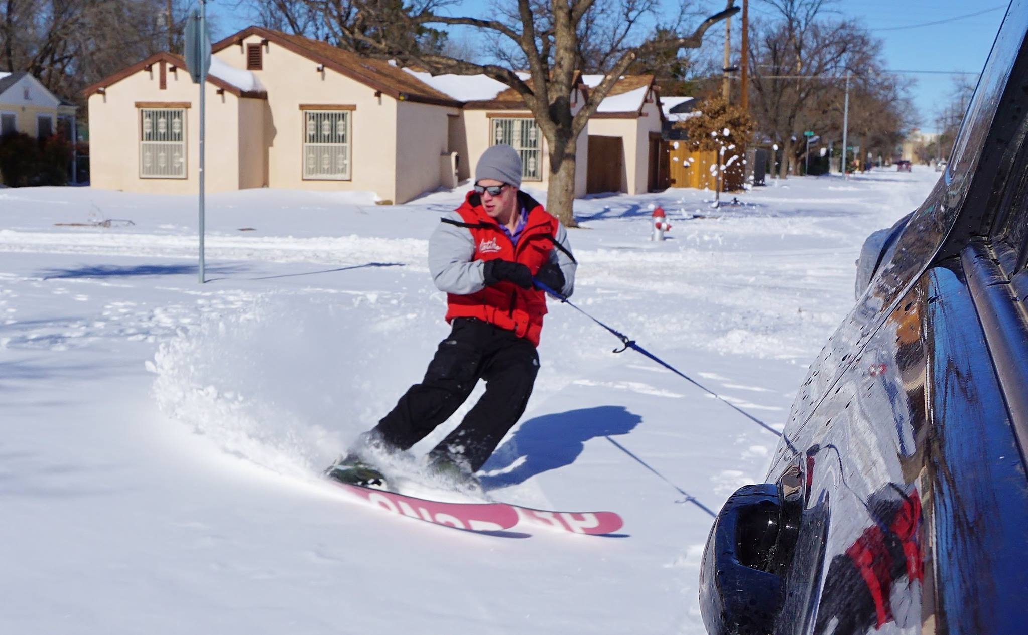 Photo of tow rope skiing