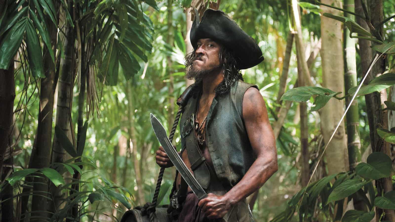 Tamayo Perry in his role in Pirates of the Caribbean.